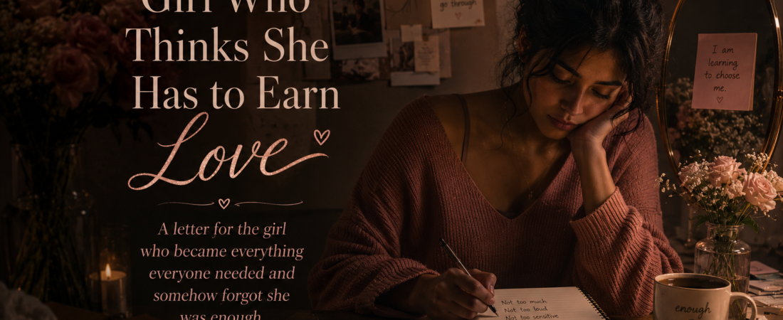 To the Girl Who Thinks She Has to Earn Love